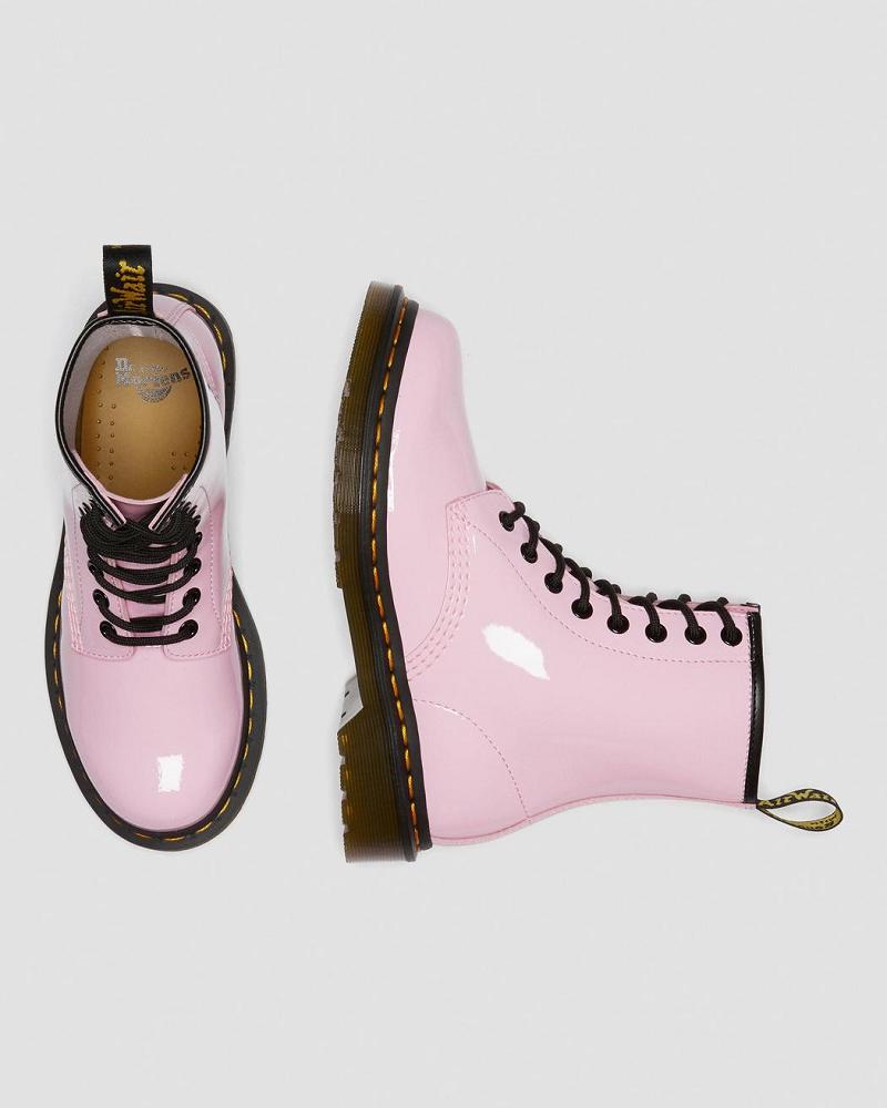 Dr Martens 1460 Lak Leren Veterlaarzen Dames Roze | NL 582EBC